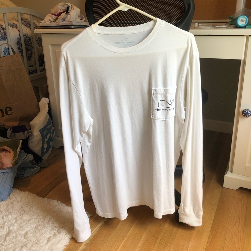 Vineyard Vines Men’s White Long-sleeve T-Shirt S